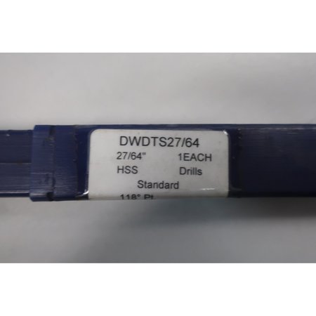 Dewitt Hss 27/64In Drill Bit DWDTS27/64